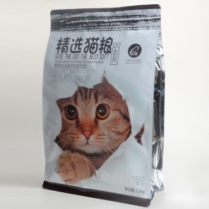 OEM الأغلاق سحاب البلاستيك للماء القط الغذاء حقيبة حجم مخصص